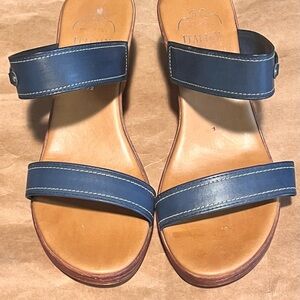 Italian Shoemakers Navy and Tan Sandals